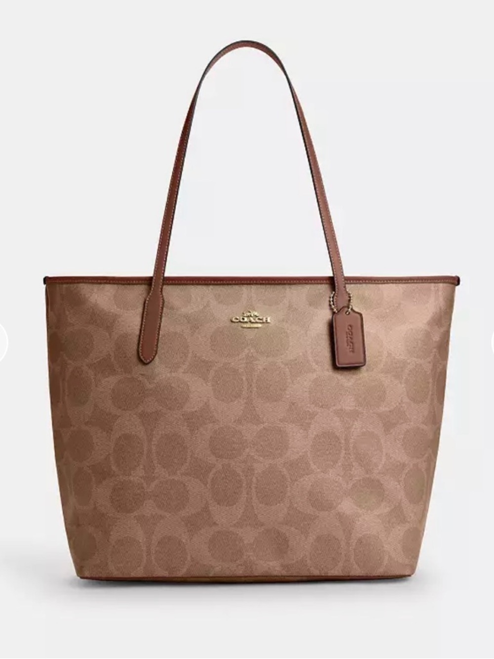 Coach Large City Tote bag in signature canvas